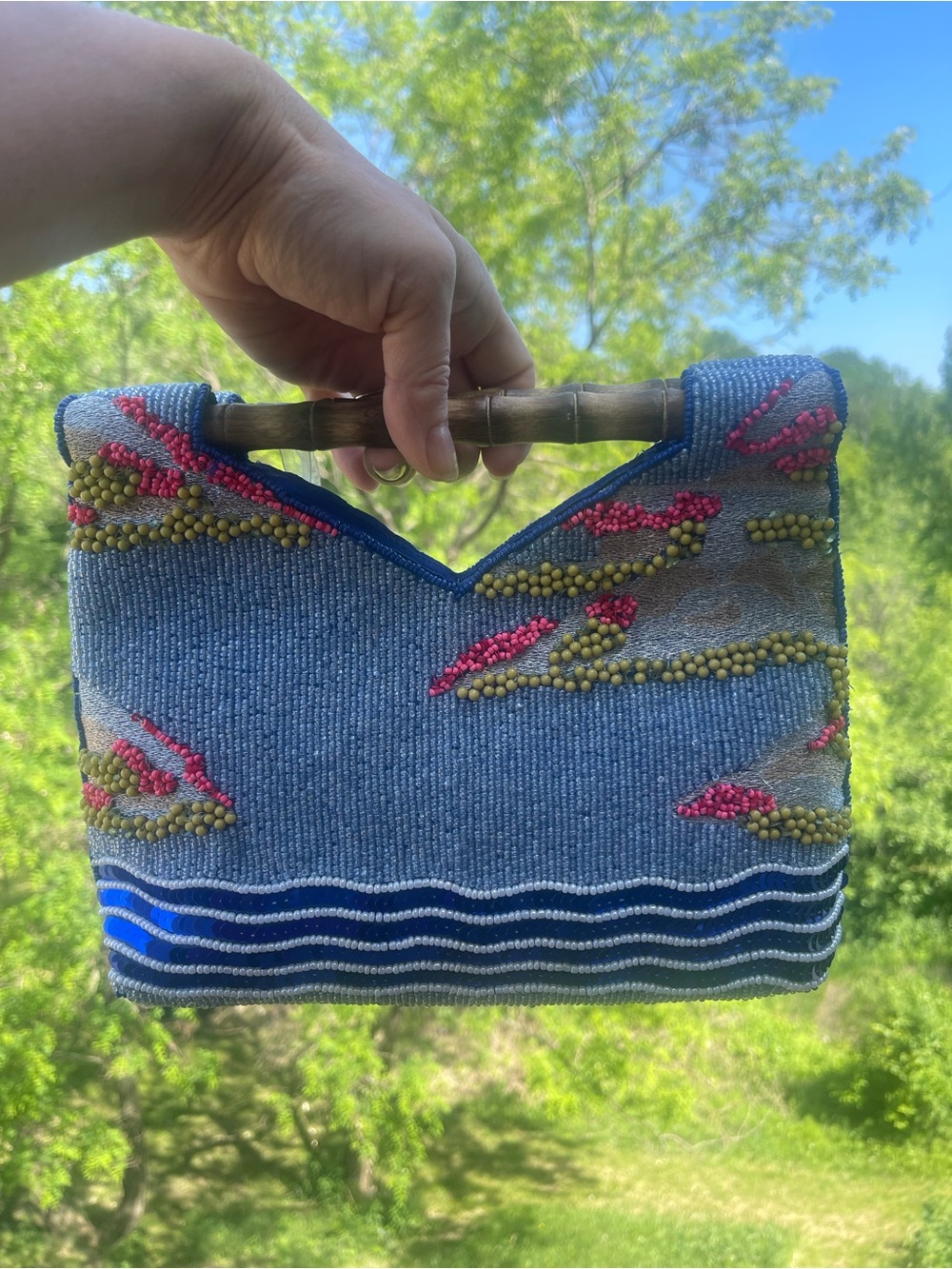 Viral TikTok trend - CAPRI beaded bag with sale boats - perfect vacation bag - Picture 2 of 3